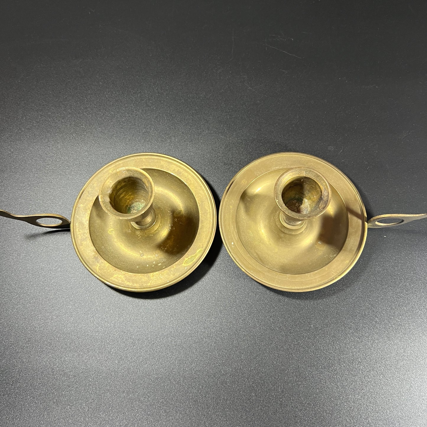 Vintage Brass Candle Holders (set of 2)