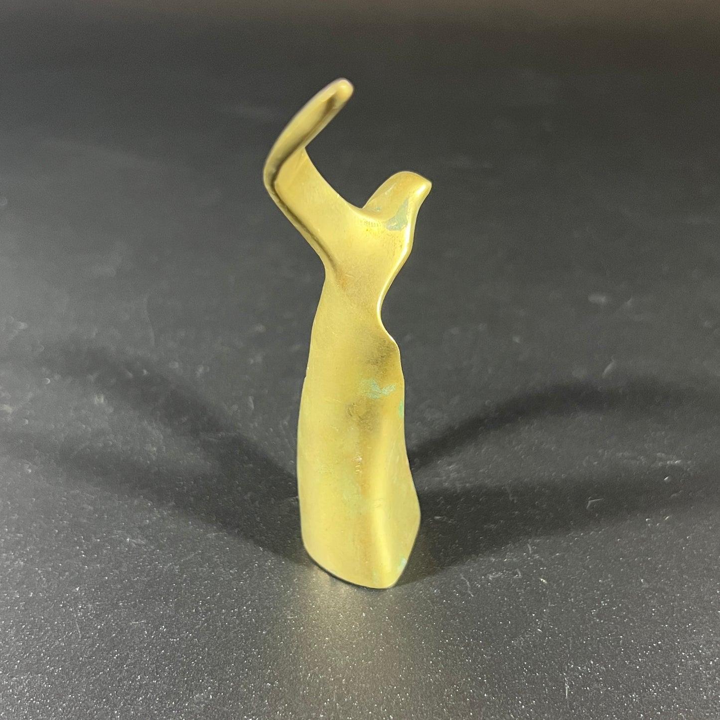 Vintage Minimalist Brass Seagull Statue