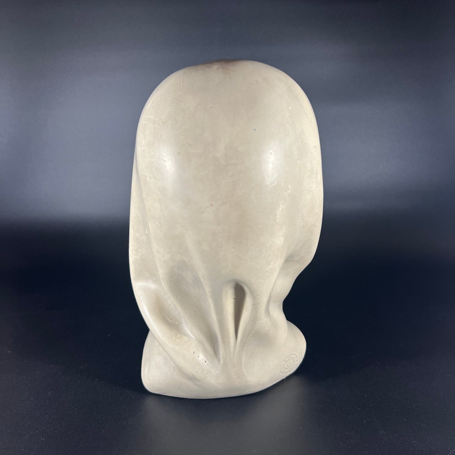 1960’s Marwal Chalkware Bust Head Woman Wearing Hijab Scarf