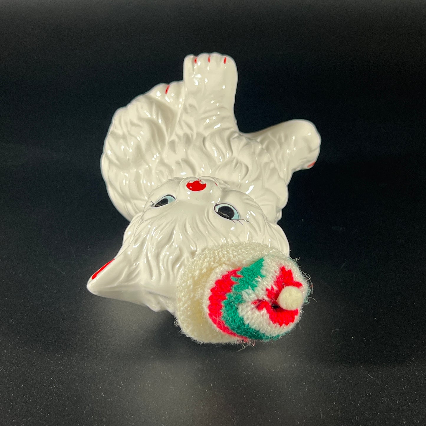 Vintage Kitschy Christmas Kitty