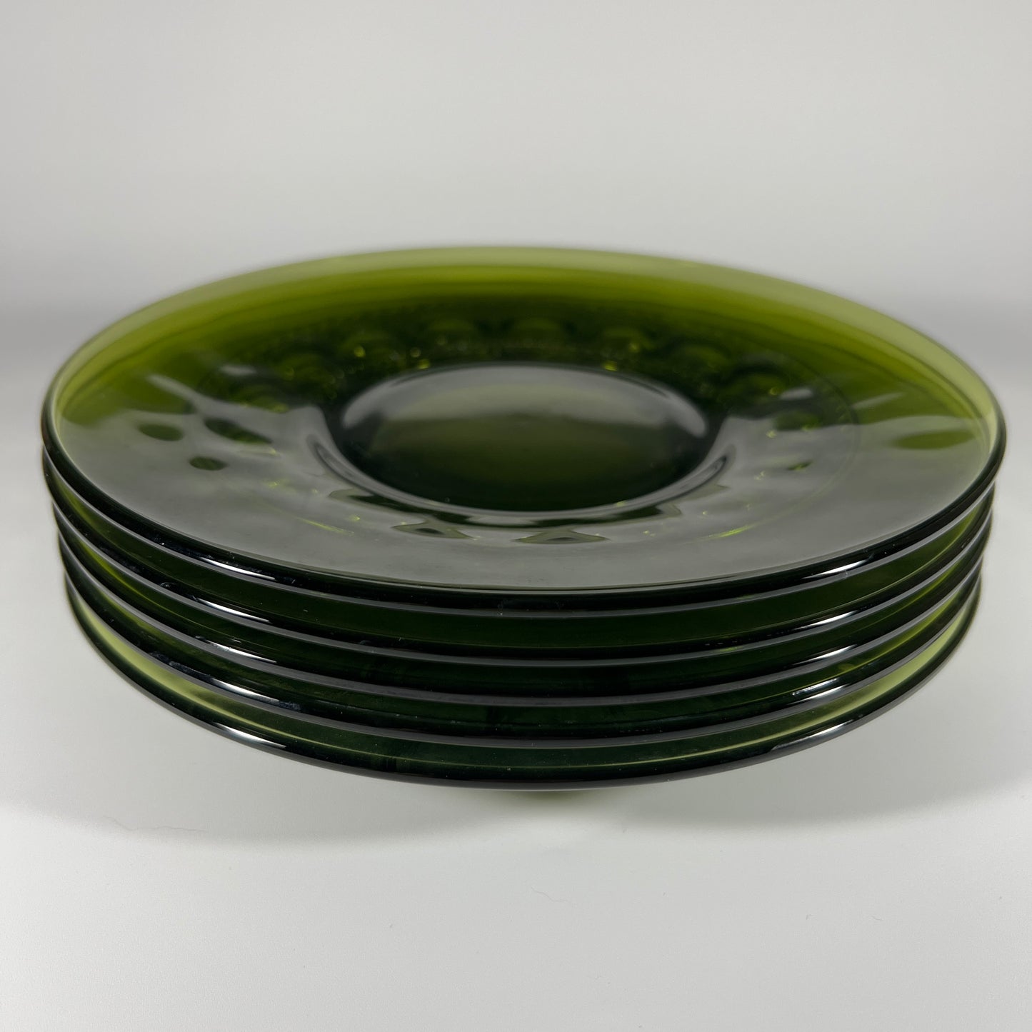 Indiana Glass King's Crown Vintage Plates (set of 5)