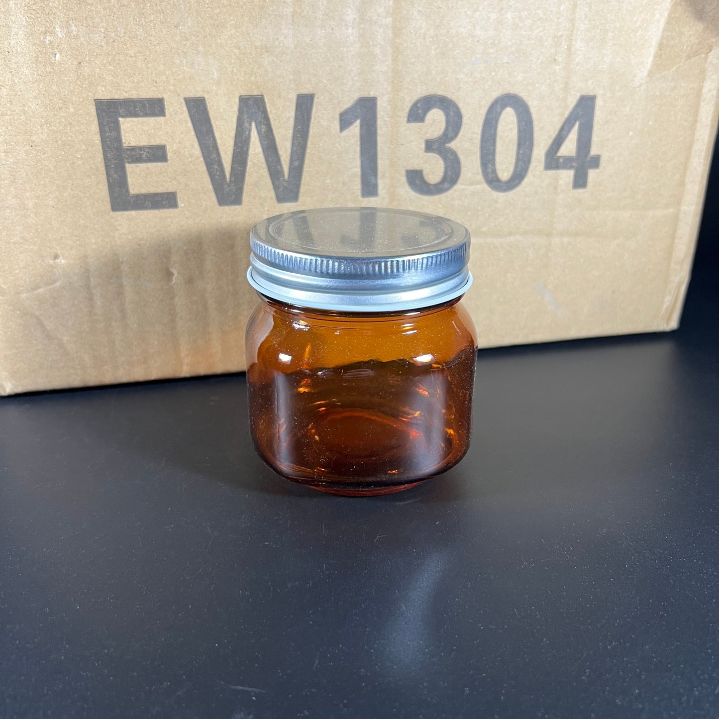 Amber Mason Jars (set of 16)