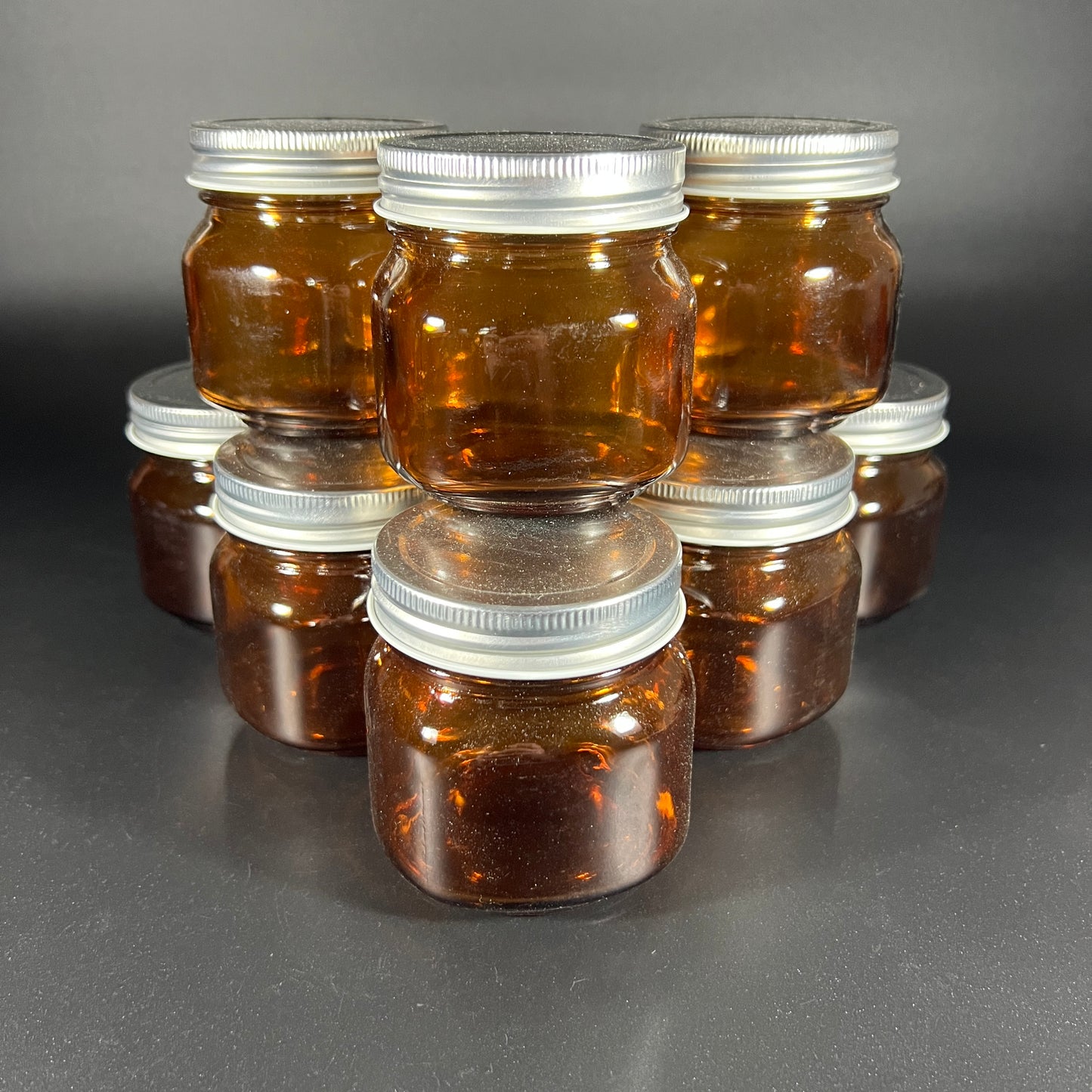 Amber Mason Jars (set of 16)