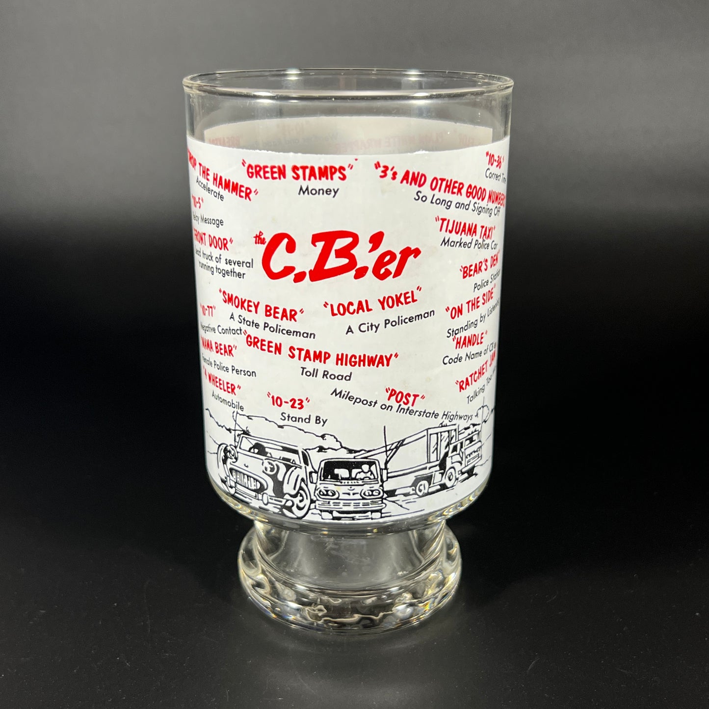 Vintage CB'er Lingo Glass