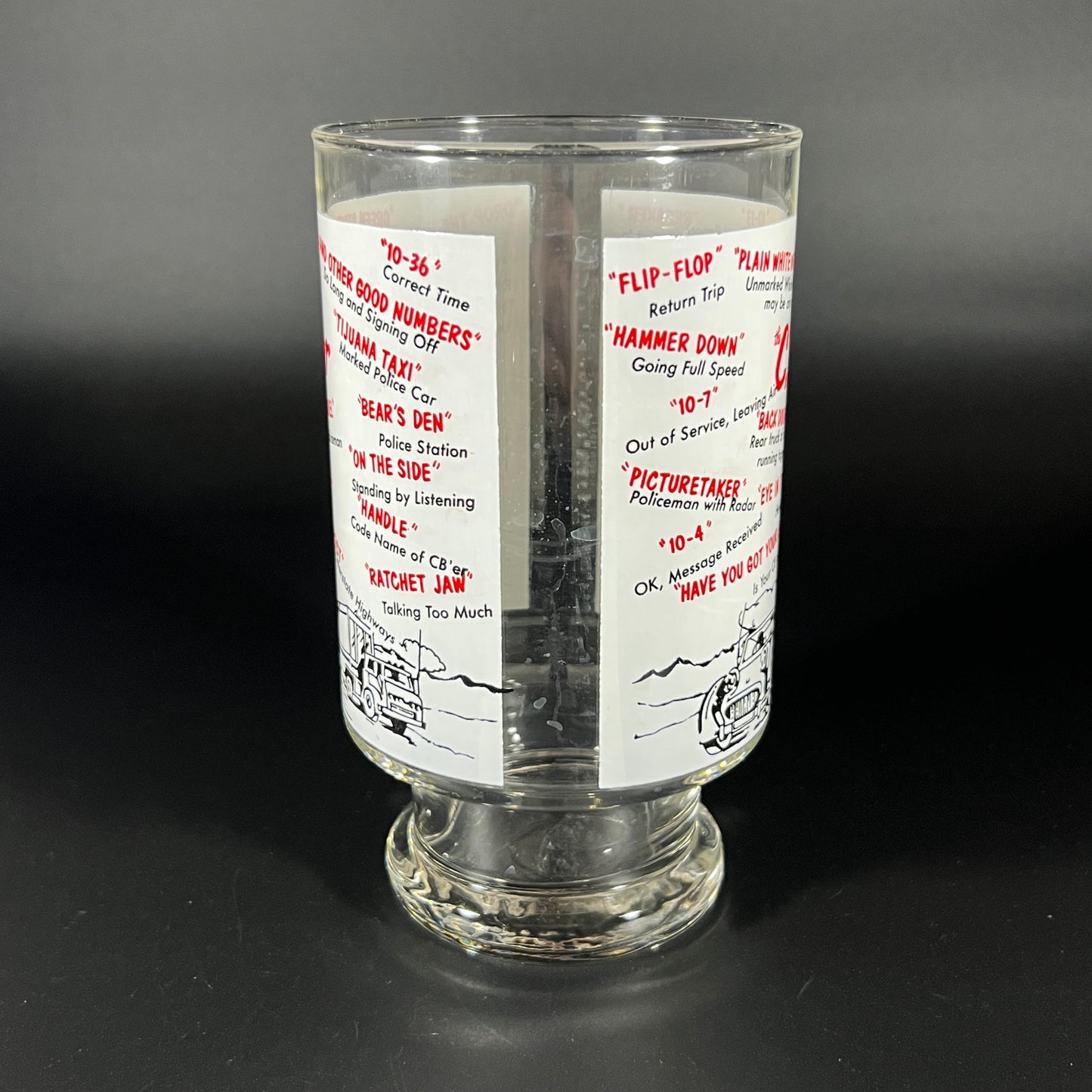 Vintage CB'er Lingo Glass