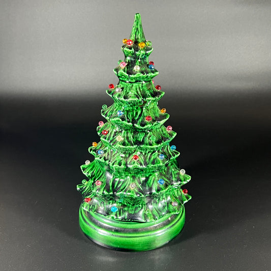 Vintage Ceramic Lighted Christmas Tree