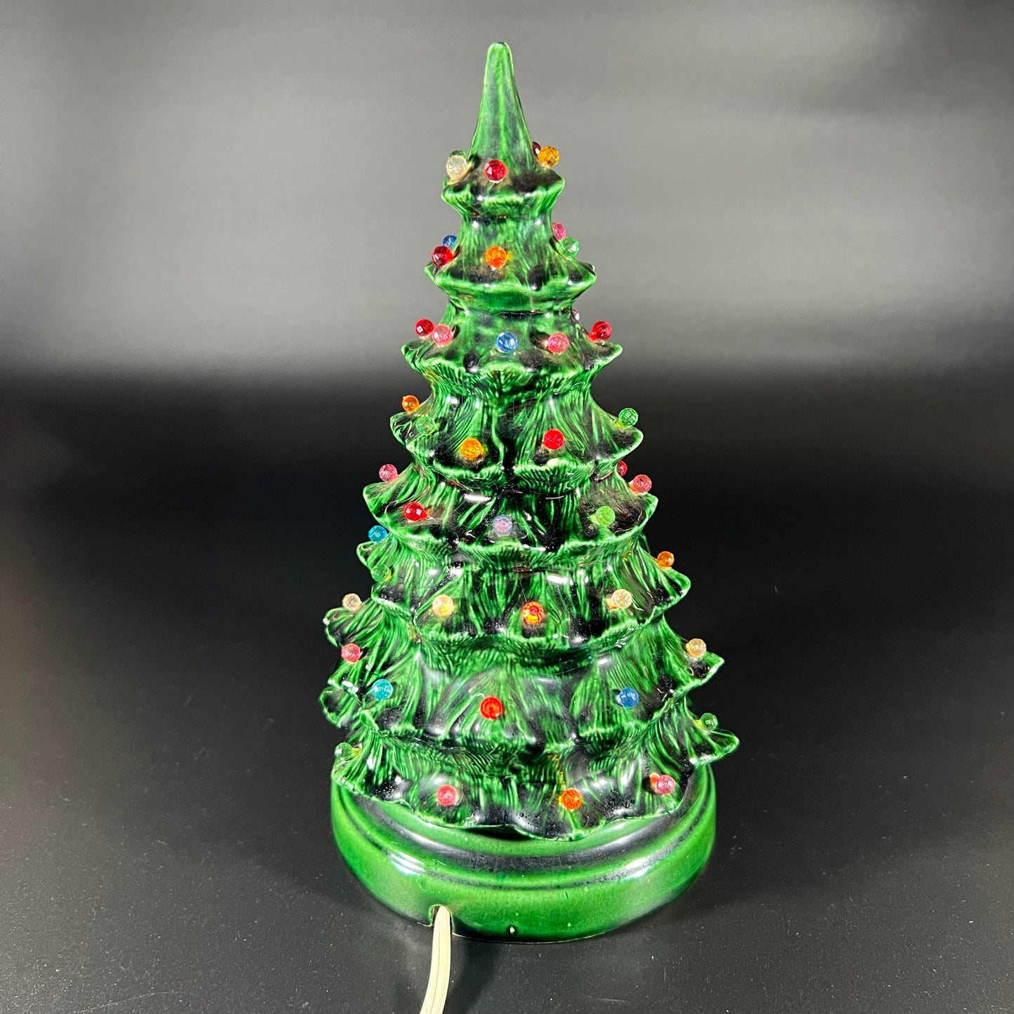 Vintage Ceramic Lighted Christmas Tree