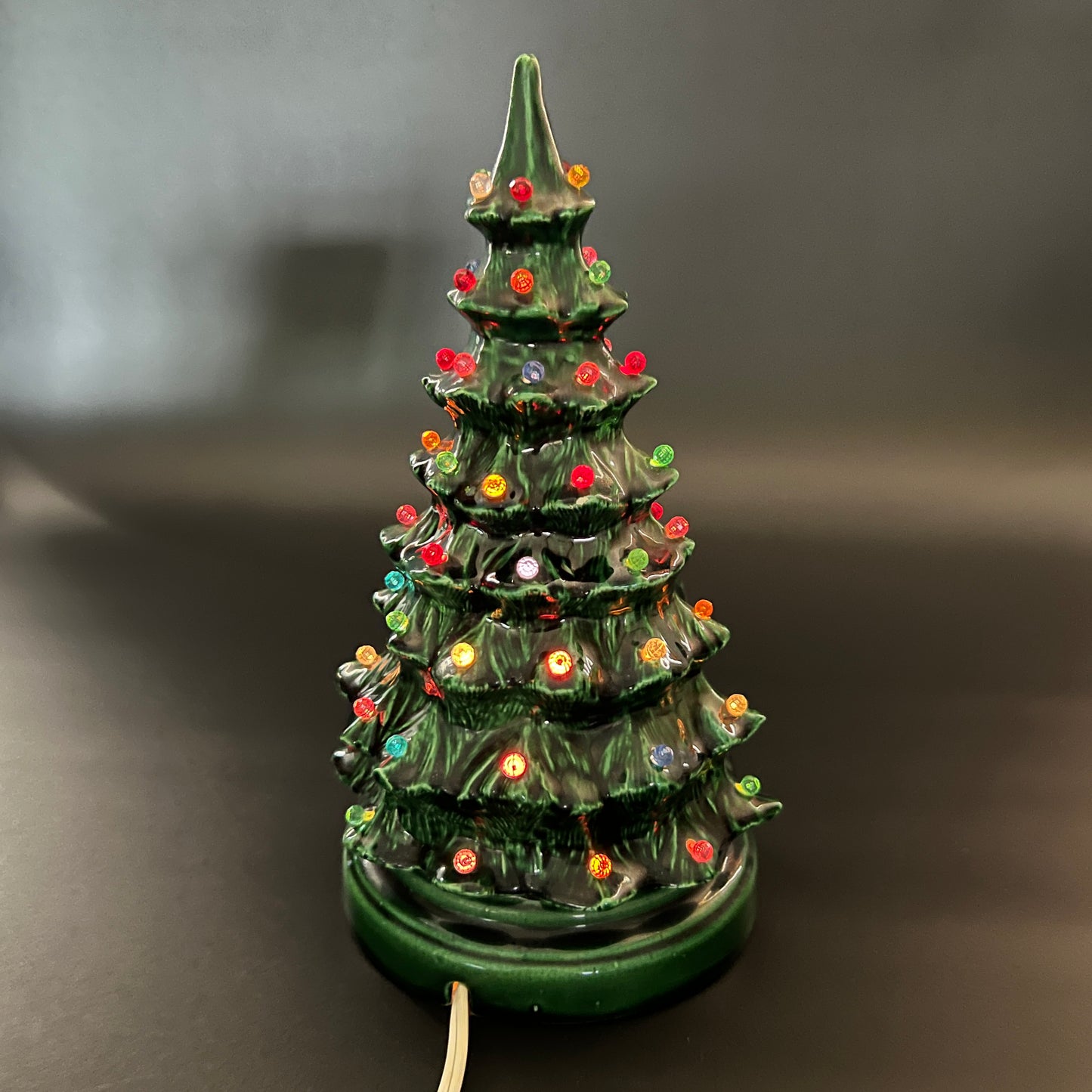 Vintage Ceramic Lighted Christmas Tree