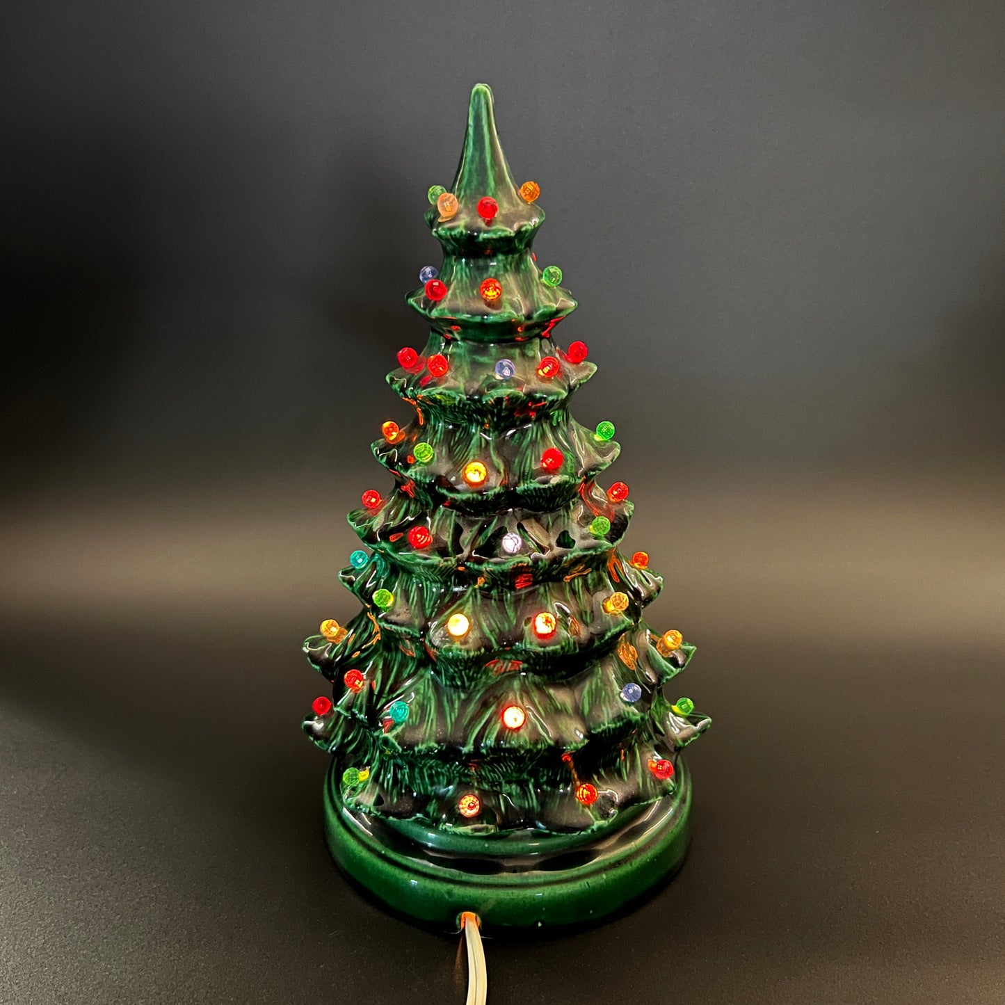 Vintage Ceramic Lighted Christmas Tree