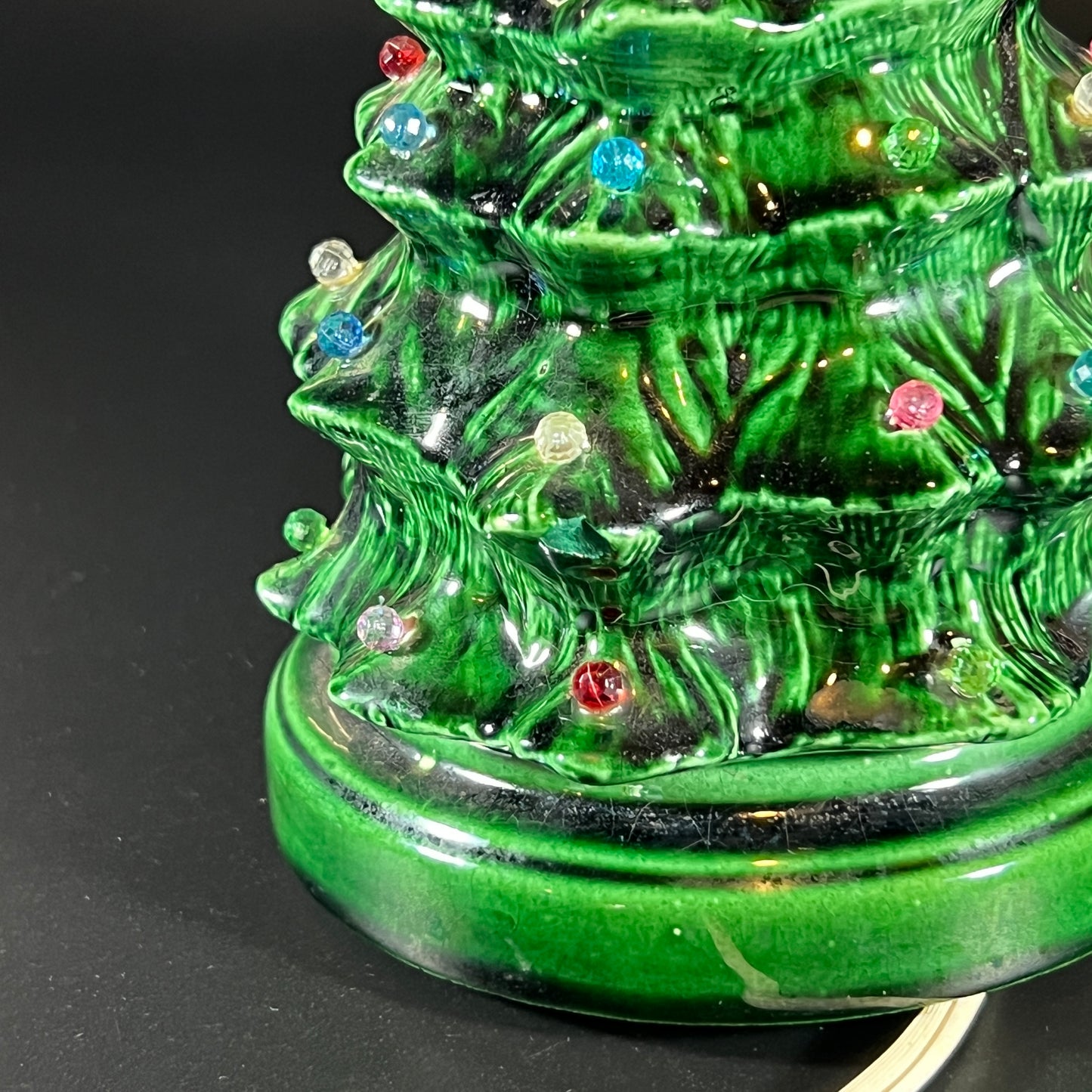 Vintage Ceramic Lighted Christmas Tree