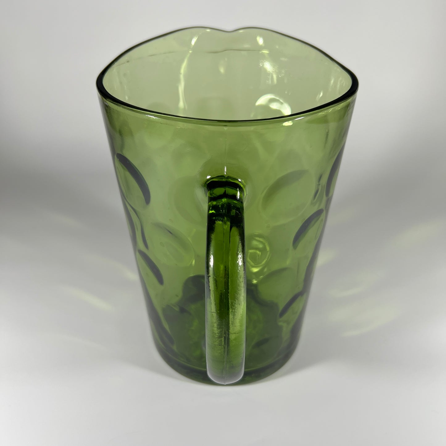 Vintage Hazel Atlas El Dorado Avocado Green Glass Pitcher