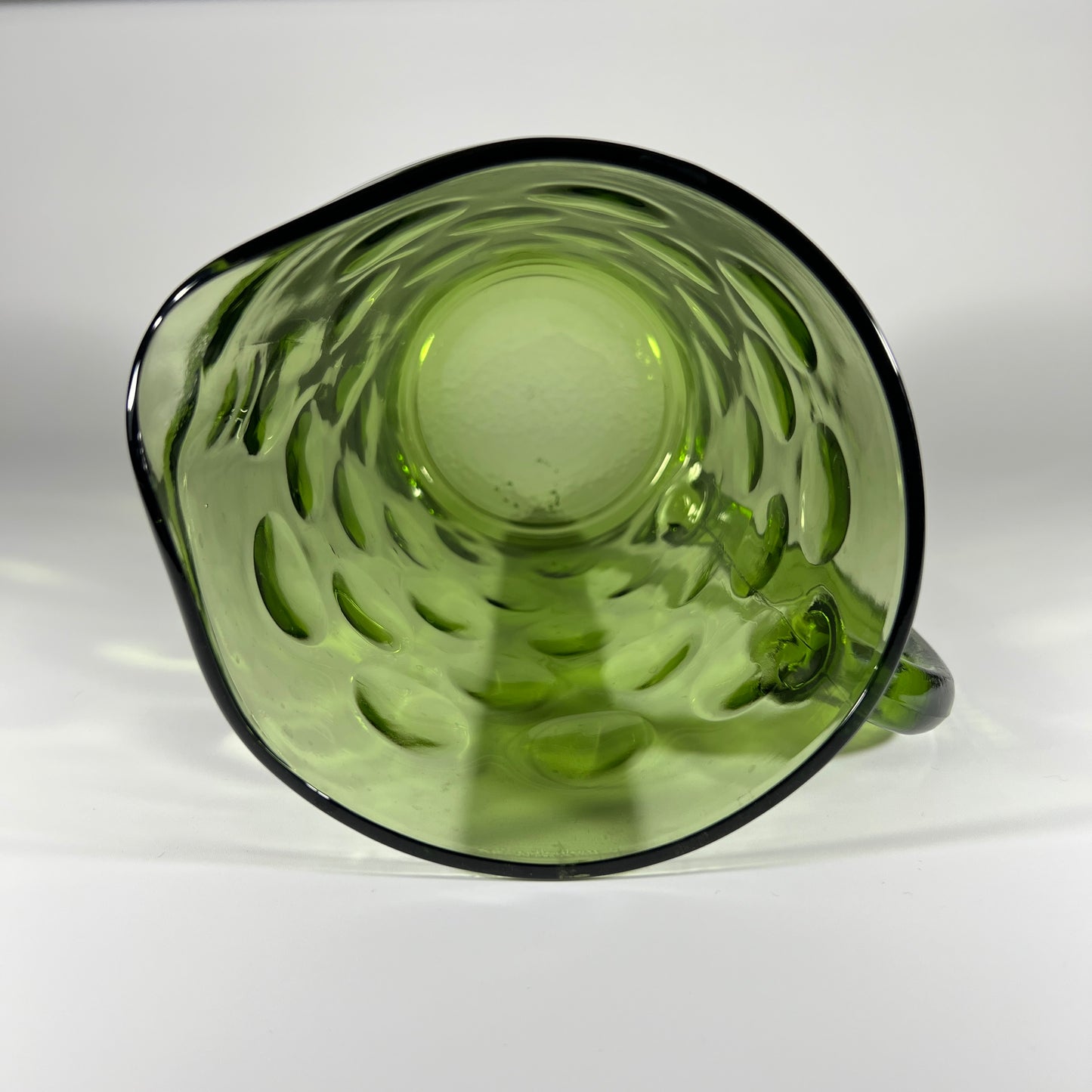 Vintage Hazel Atlas El Dorado Avocado Green Glass Pitcher