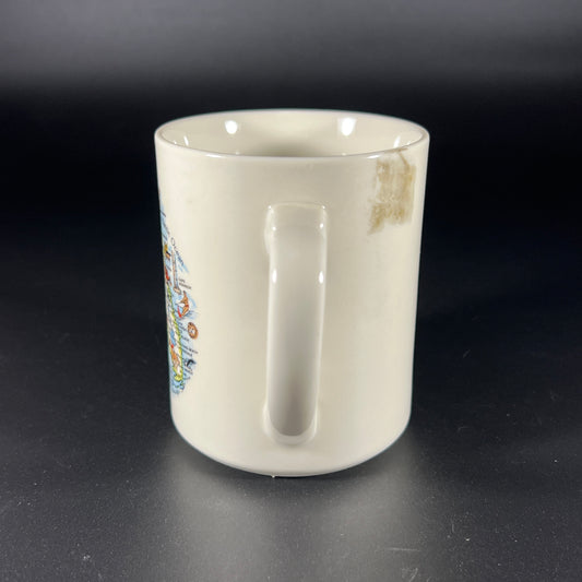 Vintage Florida Map Souvenir Mug