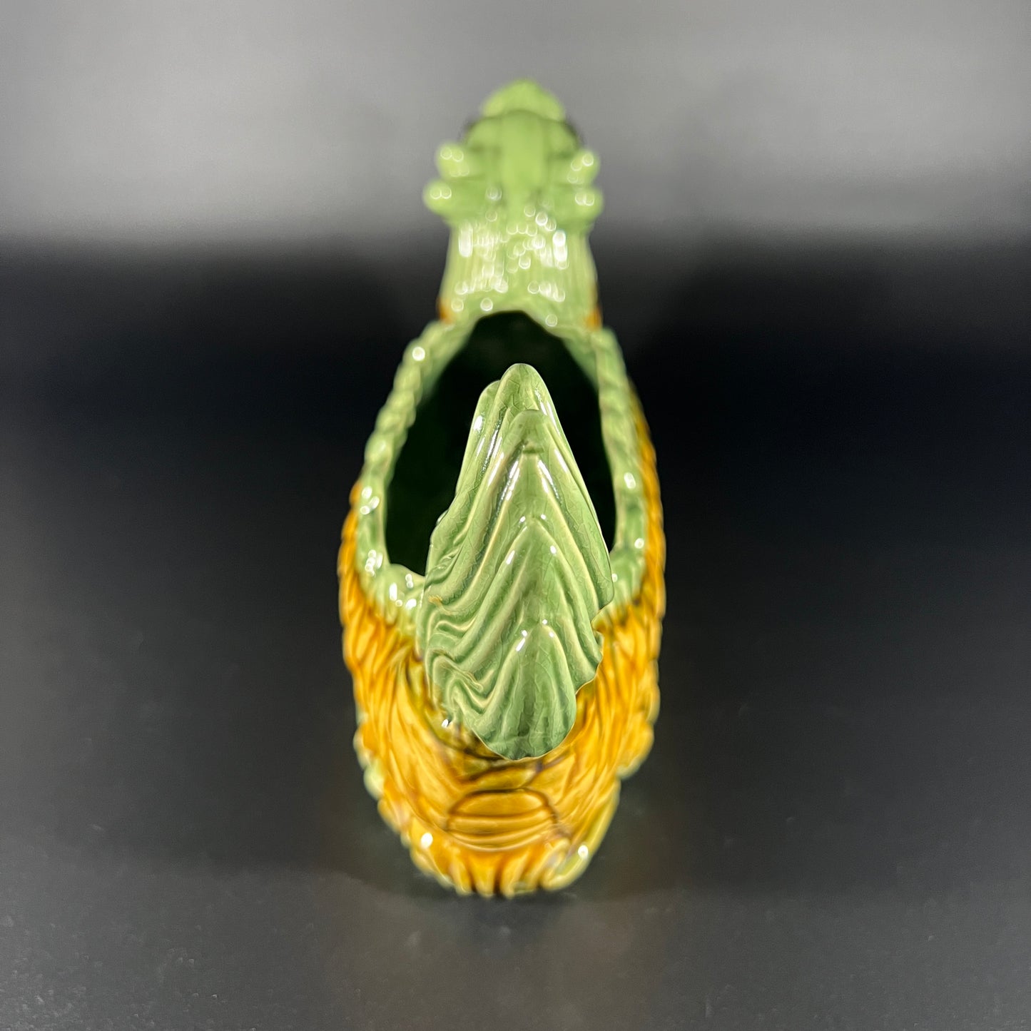 Vintage Majolica Chinese Dragon Planter