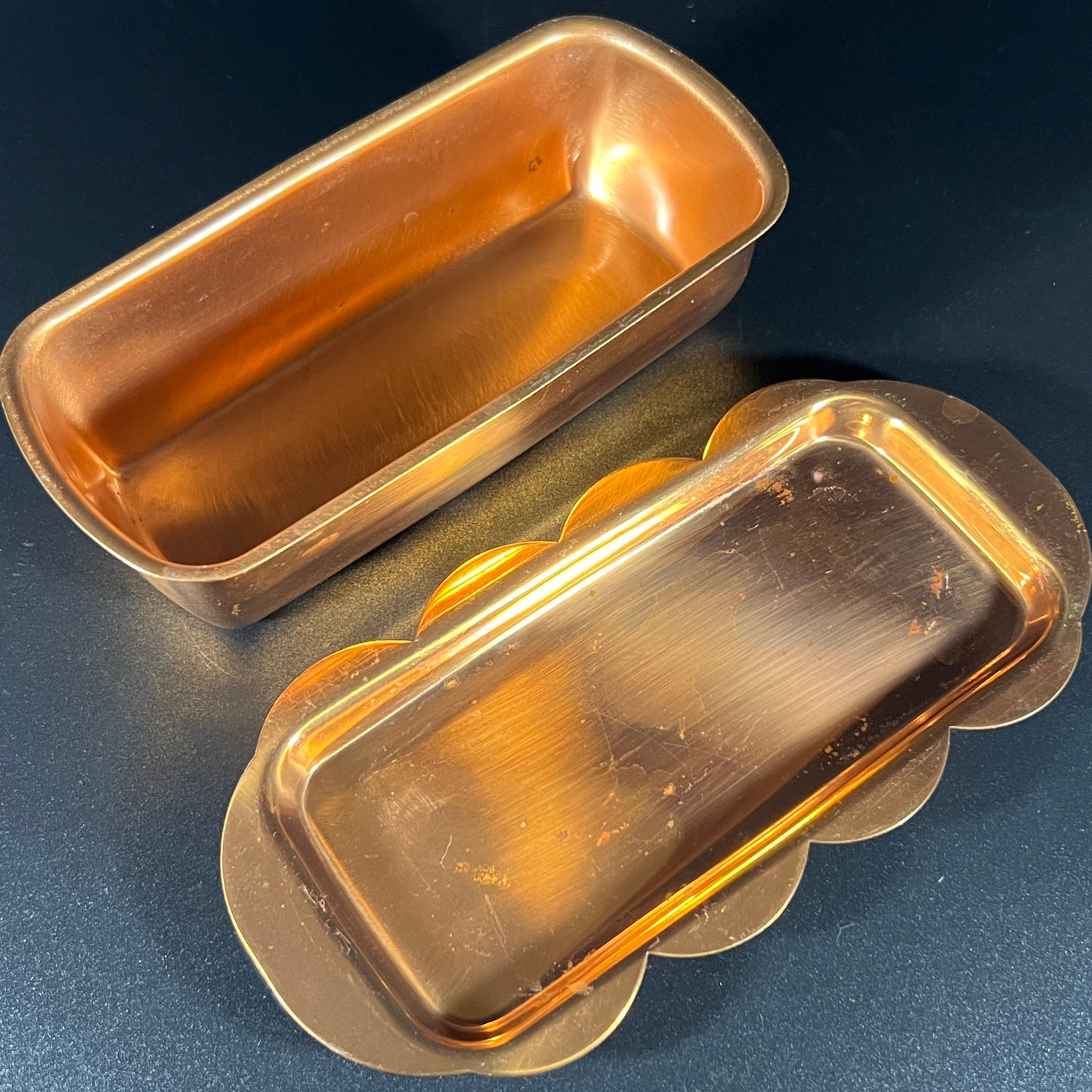 1970s Coppercraft Guide Copper Butter Tray with Lid