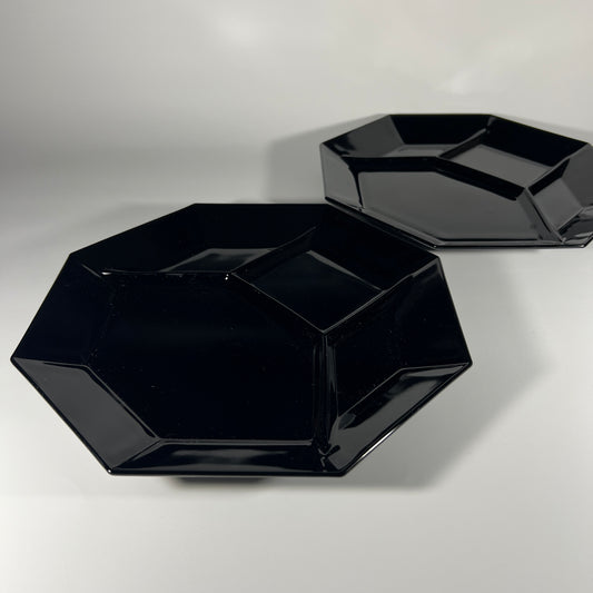 Octagonal Plates by Arcoroc France, Octime Collection