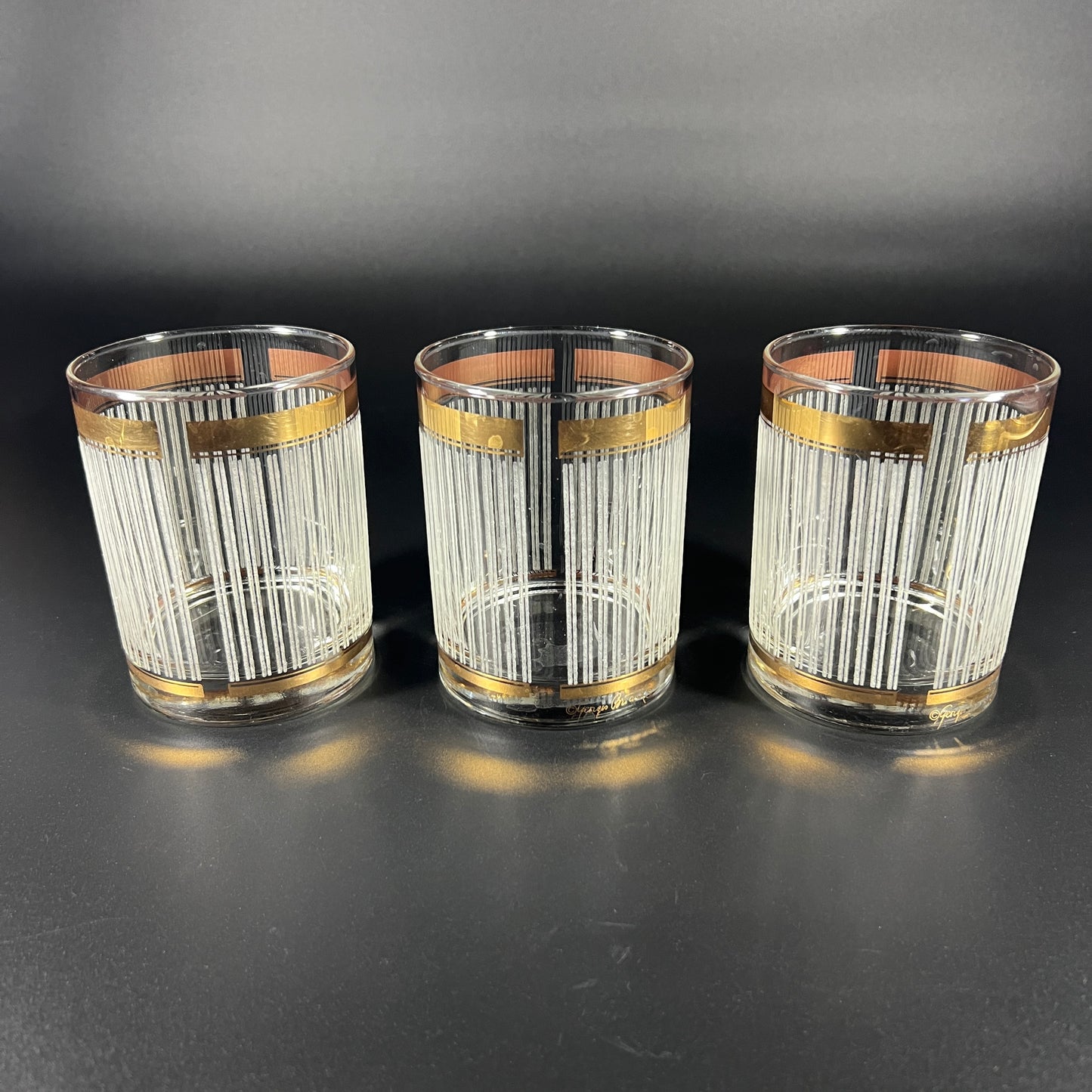Vintage Georges Briard Rocks Glasses (set of 3)