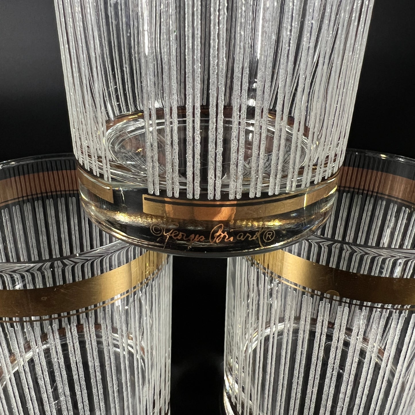 Vintage Georges Briard Rocks Glasses (set of 3)