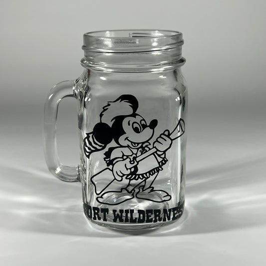 Disney's Fort Wilderness Mason Jar Mug with Mickey Mouse