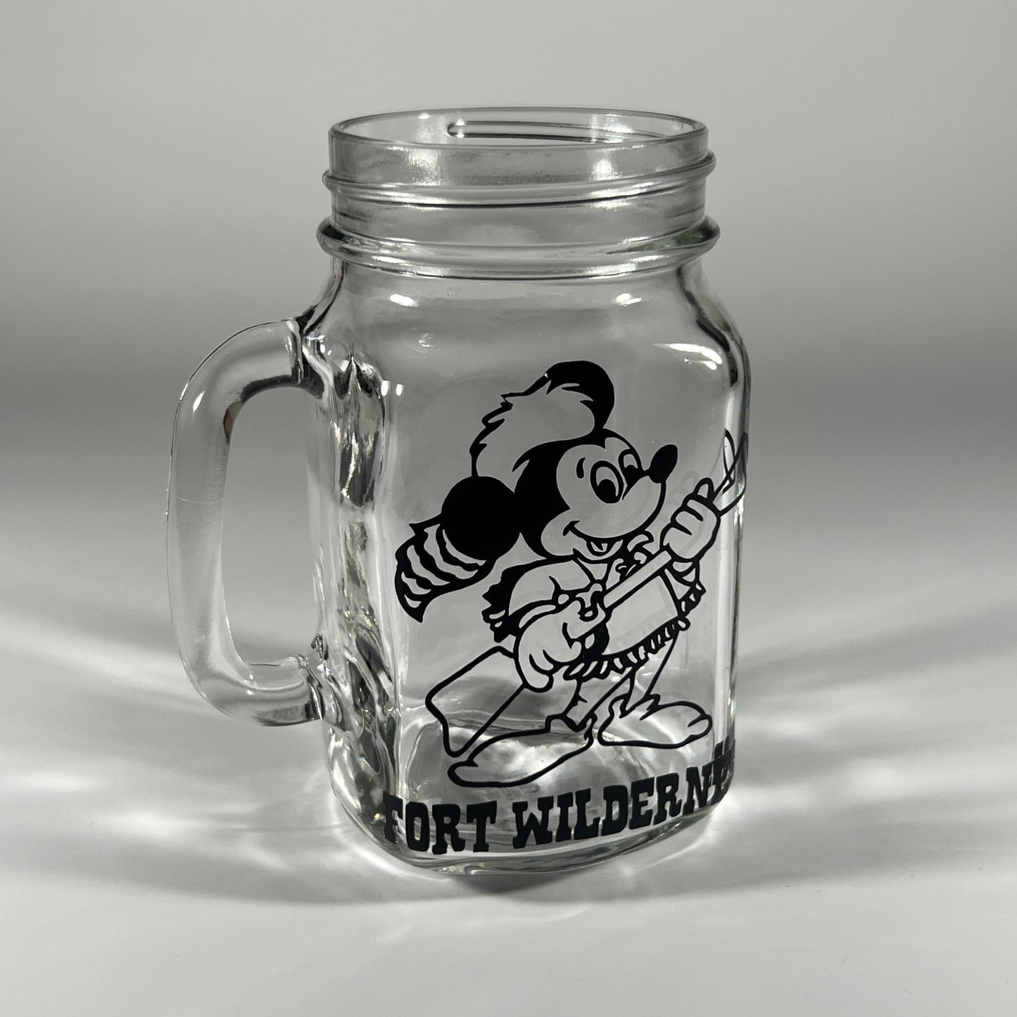 Disney's Fort Wilderness Mason Jar Mug with Mickey Mouse