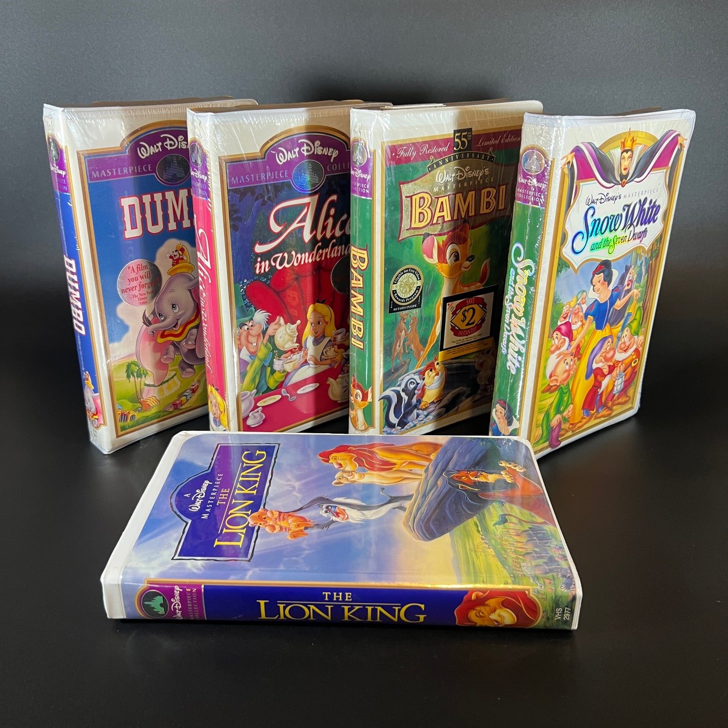 Disney VHS lot, Sealed Deadstock (Set of 5)