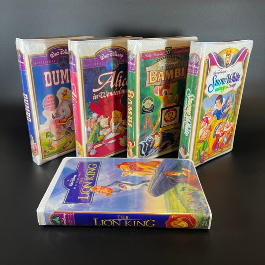 Disney VHS lot, Sealed Deadstock (Set of 5)