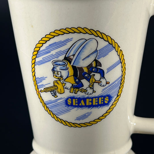 Vintage Navy Seabees "Can Do" Mug