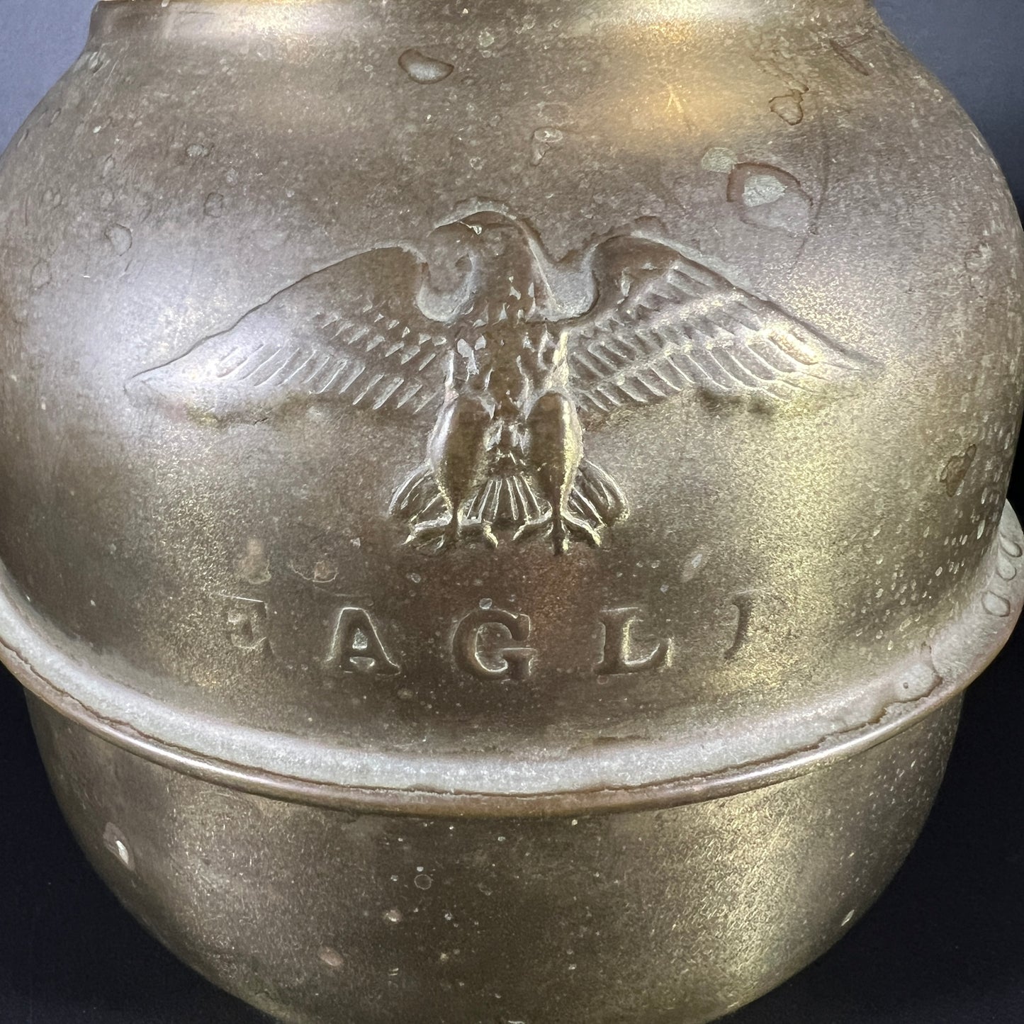 Vintage Brass Eagle Spittoon