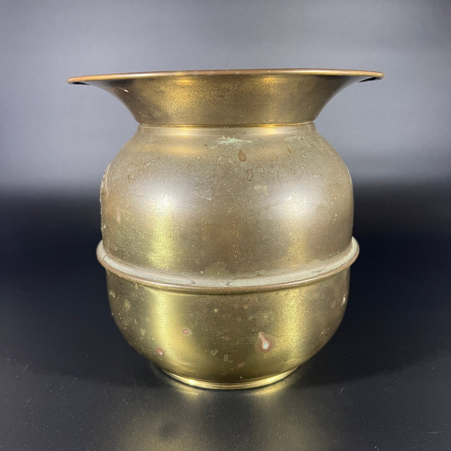 Vintage Brass Eagle Spittoon