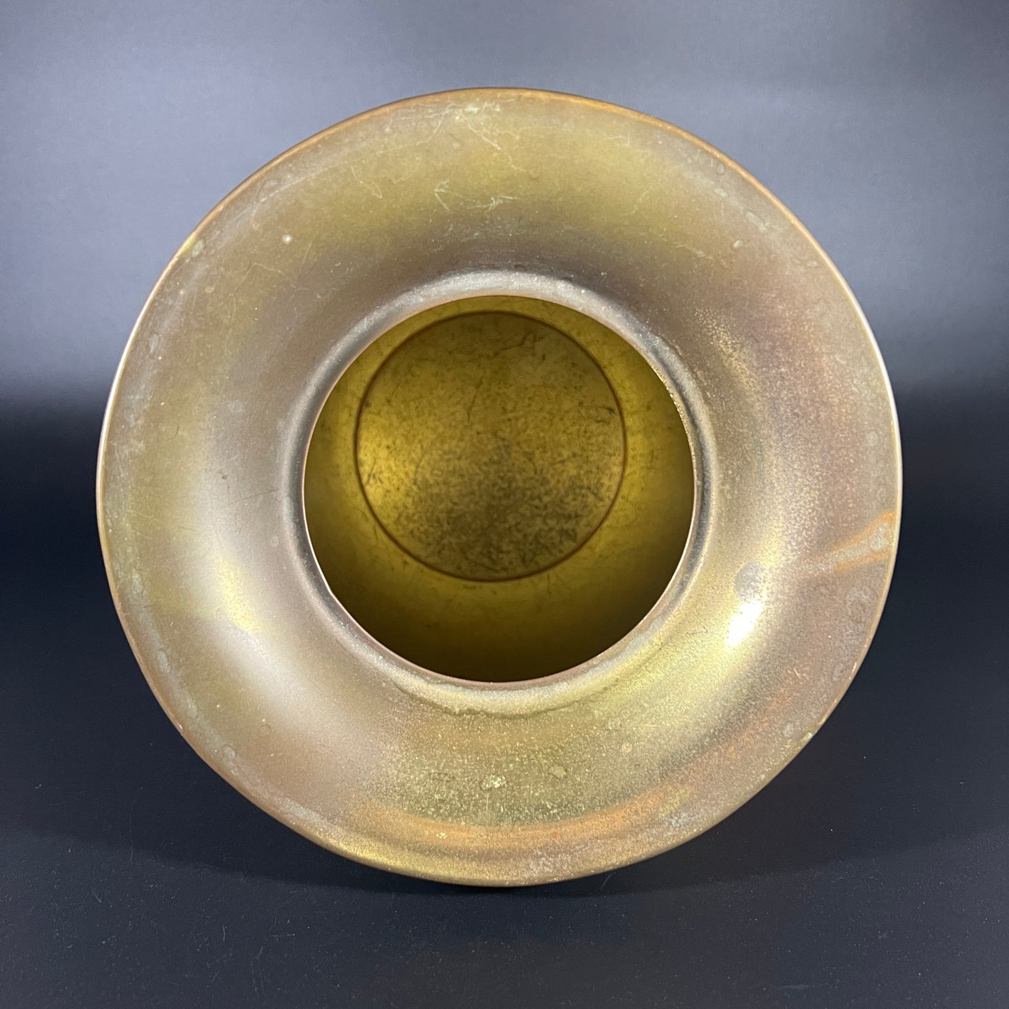 Vintage Brass Eagle Spittoon