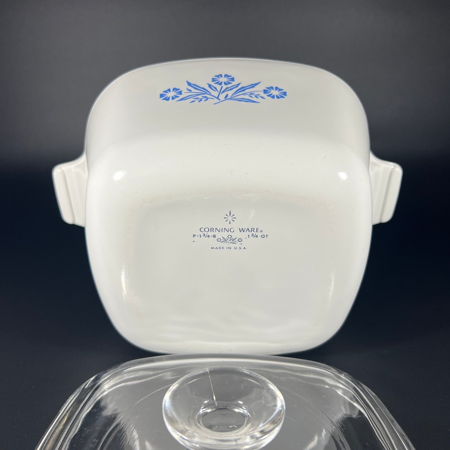 1966 Corning Ware P-1 3/4-B / 1.75 quart Baking Dish with Lid