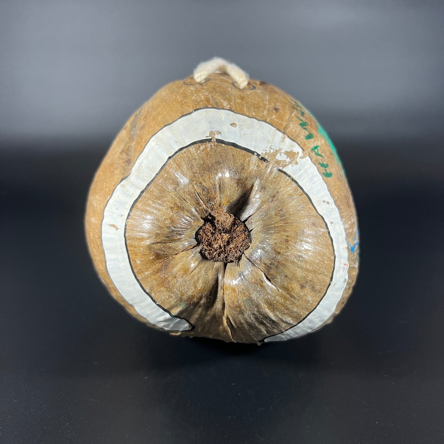 Vintage Hand-Painted Coconut – "Hawaii Official Football"