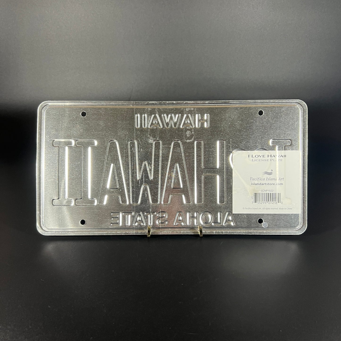 "I Love Hawaii" License Plate