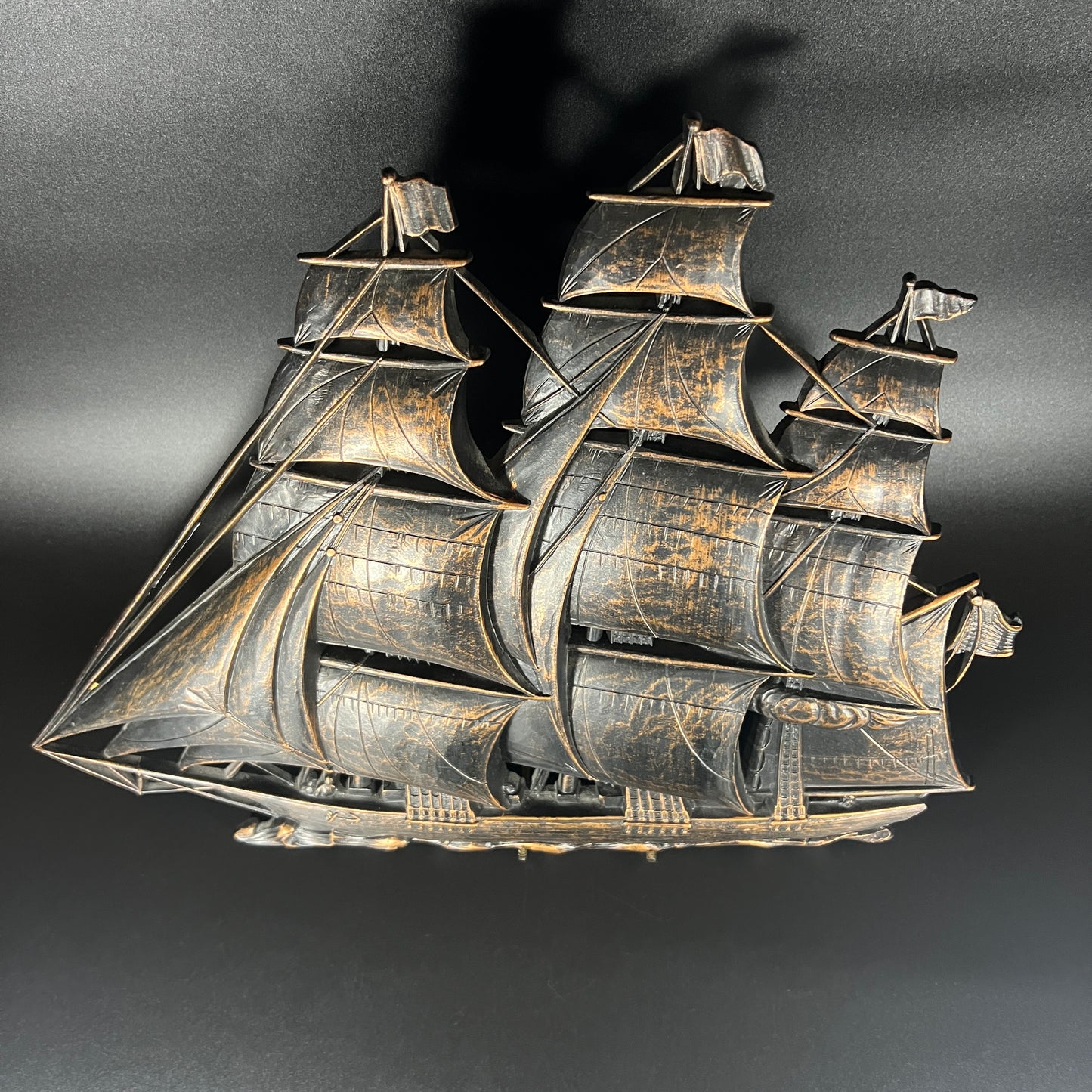 1960s MCM Syroco Schooner Wall Art