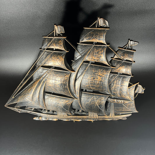 1960s MCM Syroco Schooner Wall Art