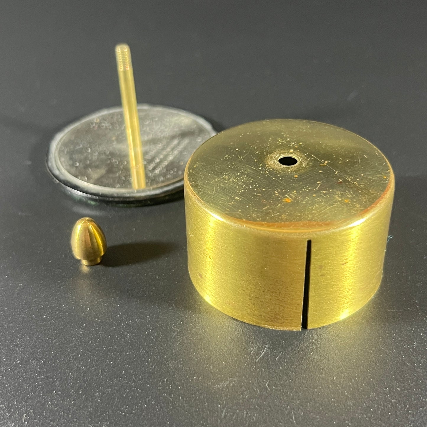 Vintage Brass Postage Stamp Roll Holder