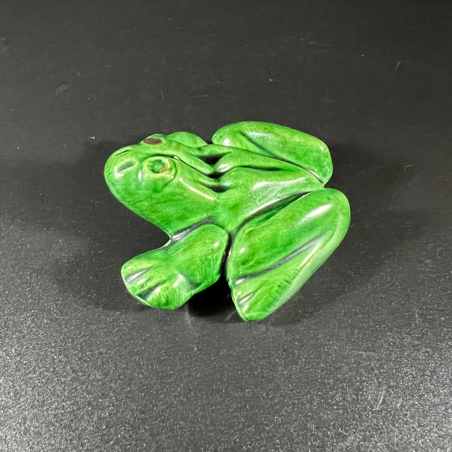 Vintage Pair of Hand-Painted Erotic Frog Figurines