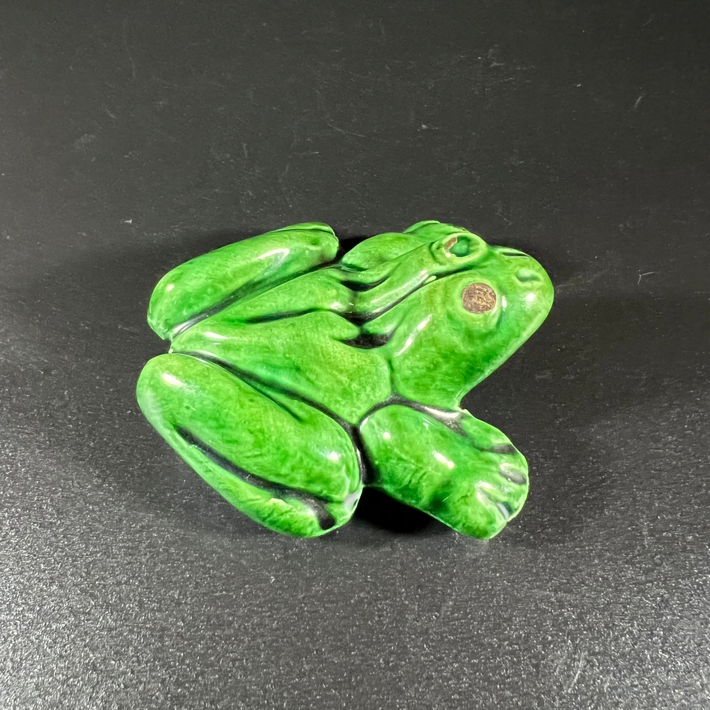 Vintage Pair of Hand-Painted Erotic Frog Figurines