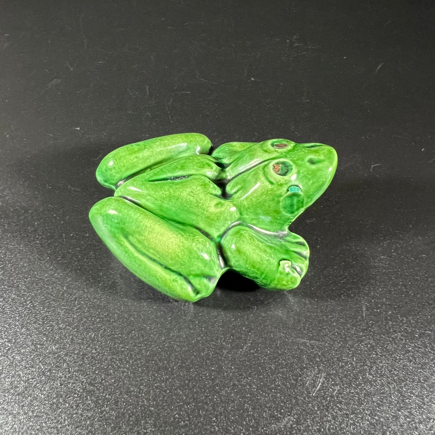Vintage Pair of Hand-Painted Erotic Frog Figurines