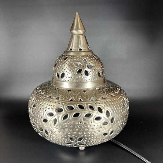 Stunning Moroccan Metal Tabletop Lamp