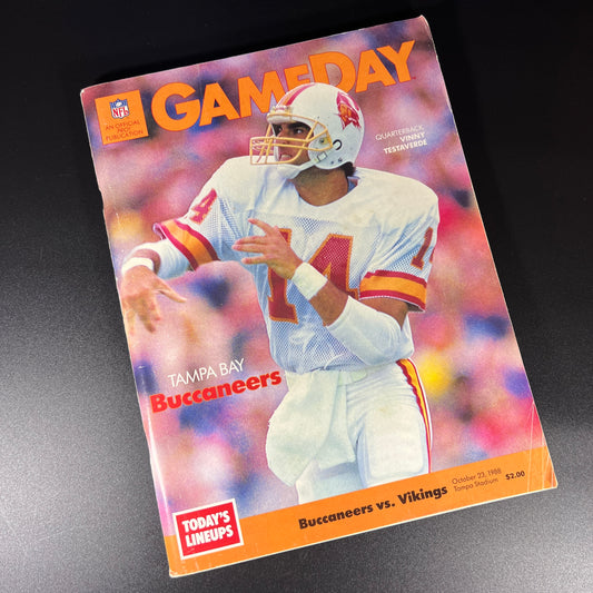 1988 Tampa Bay Buccaneers Gameday Souvenir Program