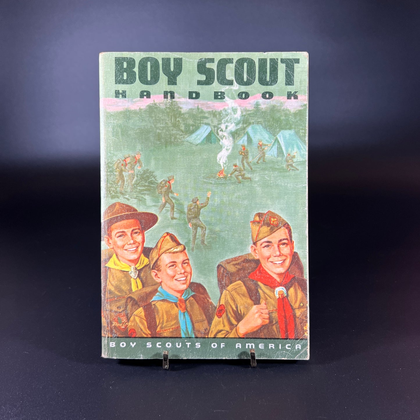 Vintage 1960s Cub Scout & Boy Scout Handbook Set – 4 Books + Pinewood Derby Ribbon