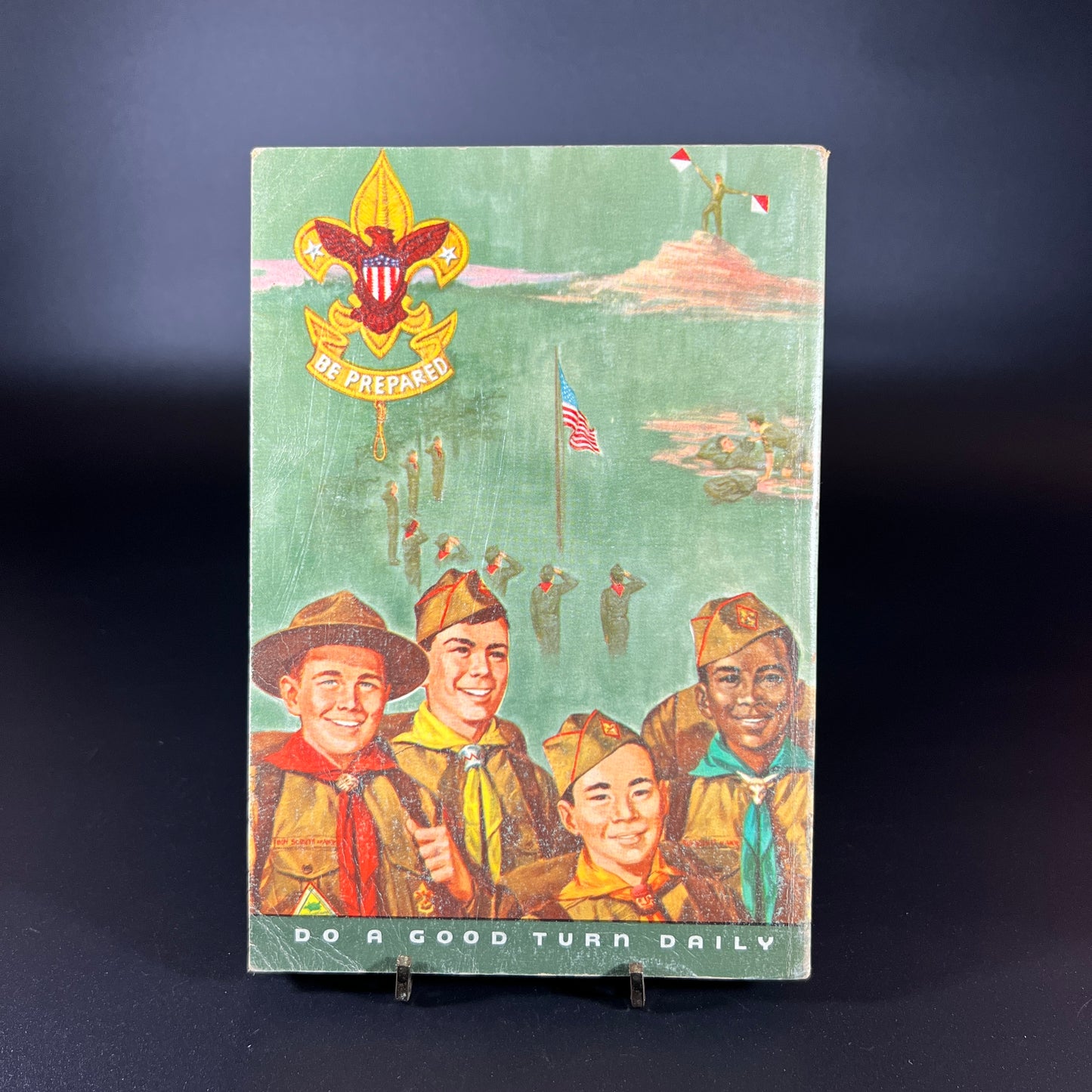 Vintage 1960s Cub Scout & Boy Scout Handbook Set – 4 Books + Pinewood Derby Ribbon