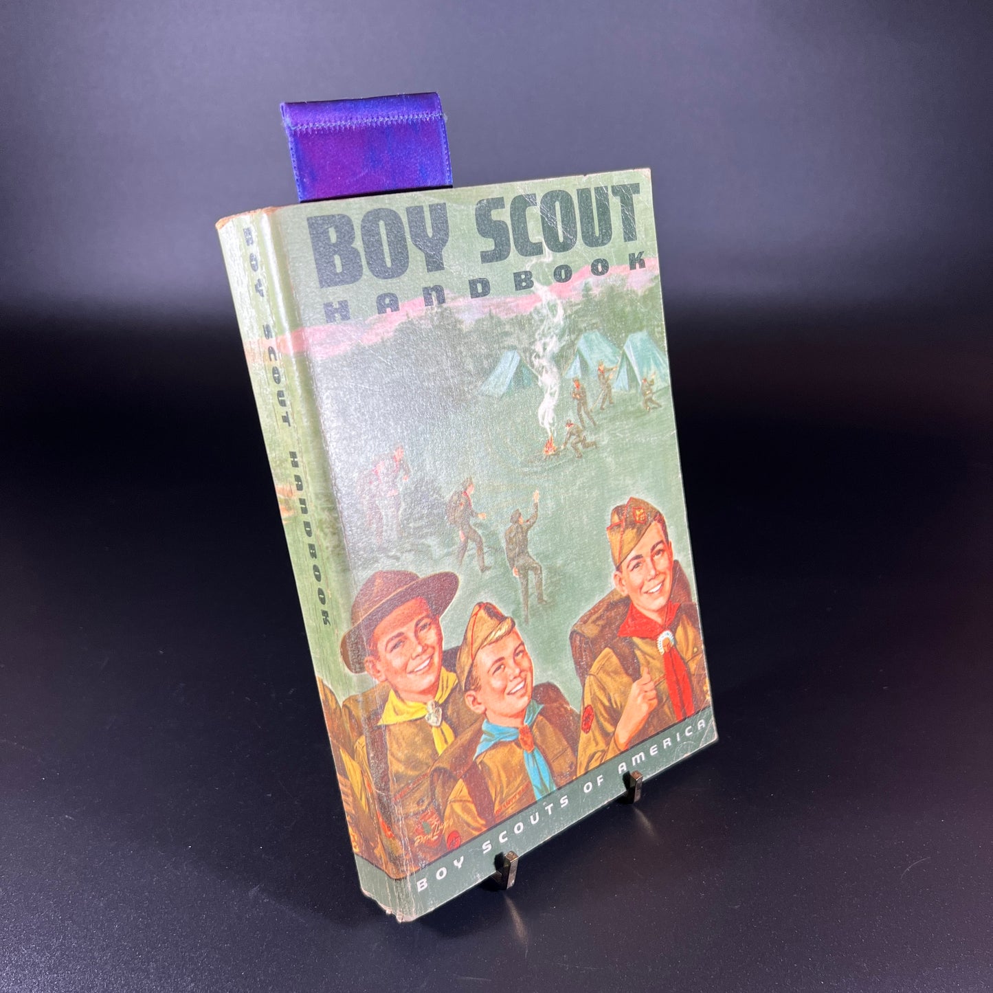 Vintage 1960s Cub Scout & Boy Scout Handbook Set – 4 Books + Pinewood Derby Ribbon