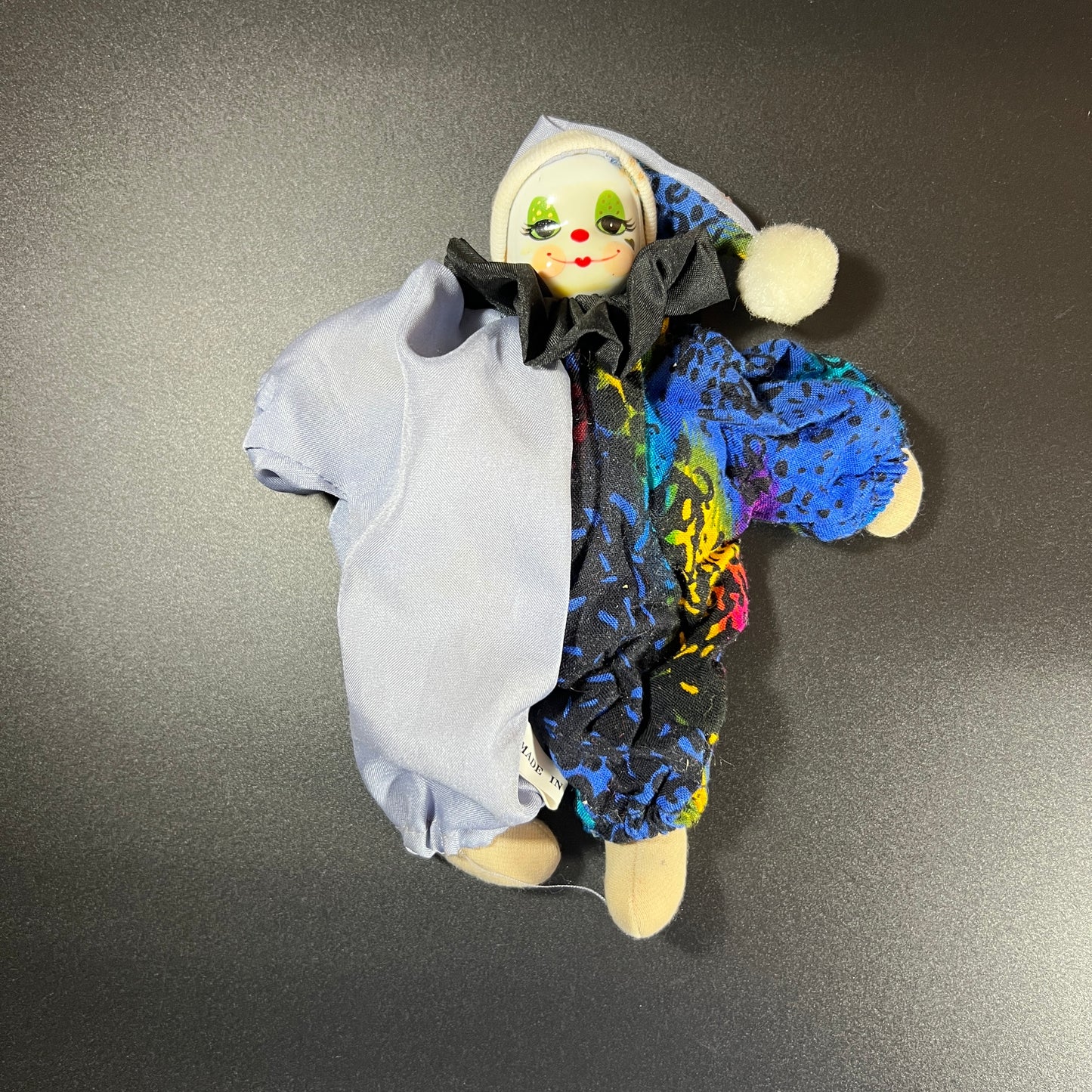 Whimsical Whimsical Vintage Set of 5 Porcelain Sandbag Clown Dolls – 6” Tall