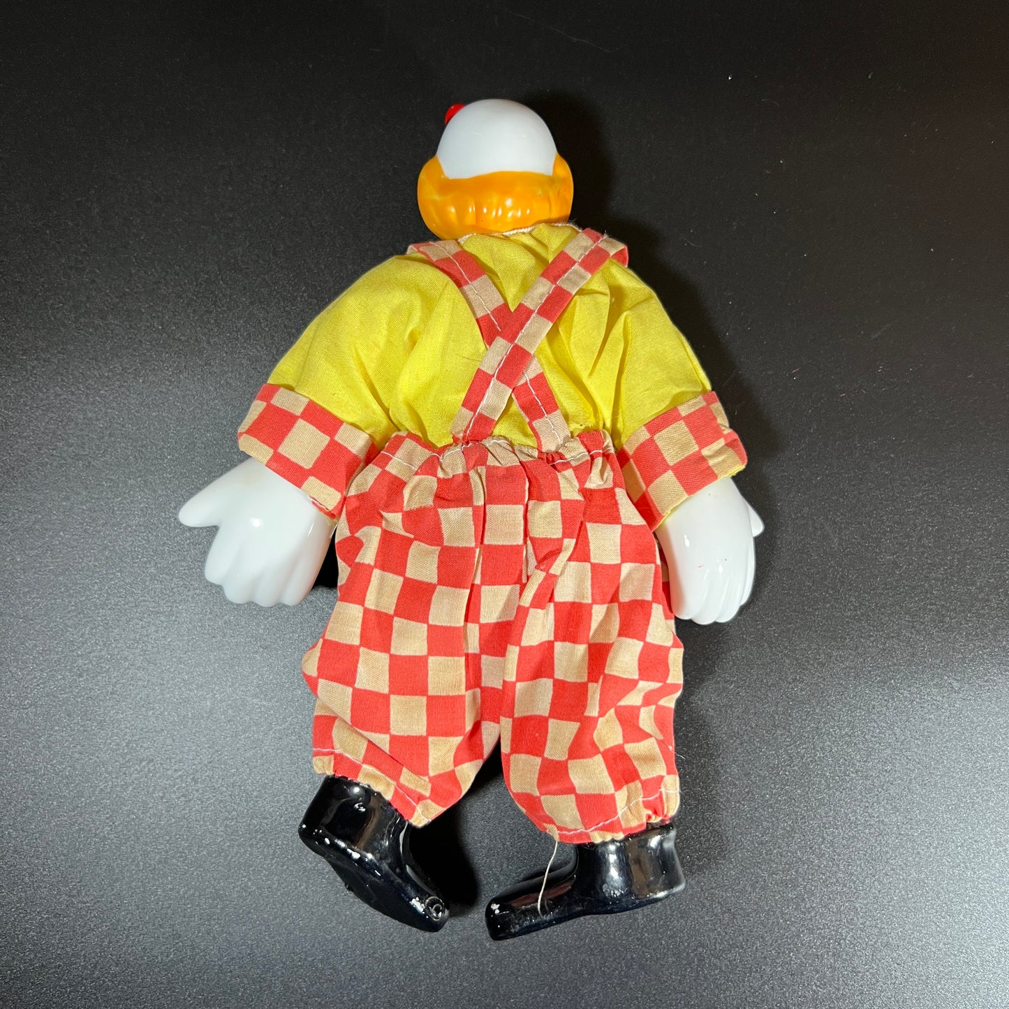 Whimsical Set of 4 Vintage Clown Dolls – Porcelain Head, Hands & Feet