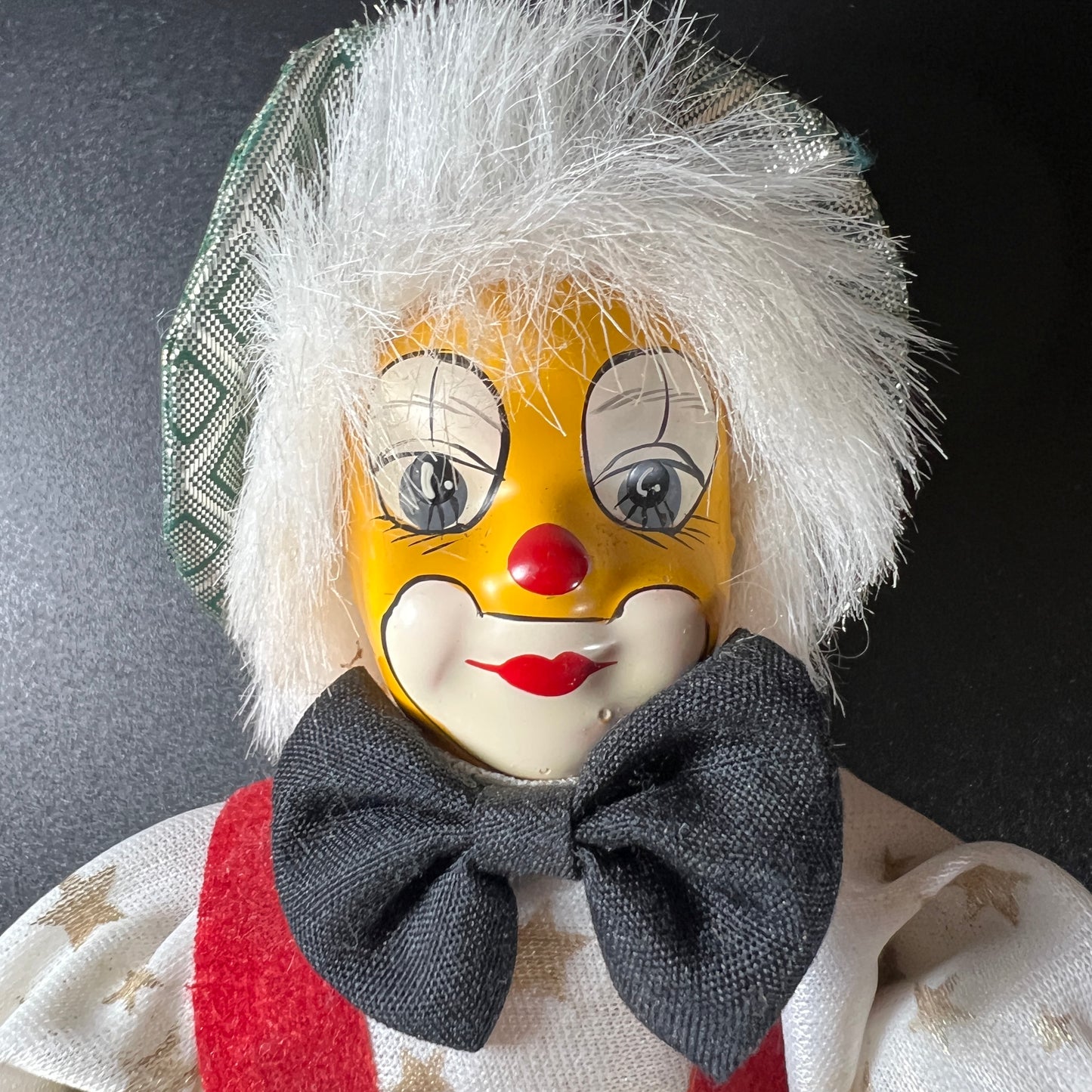Whimsical Set of 4 Vintage Clown Dolls – Porcelain Head, Hands & Feet