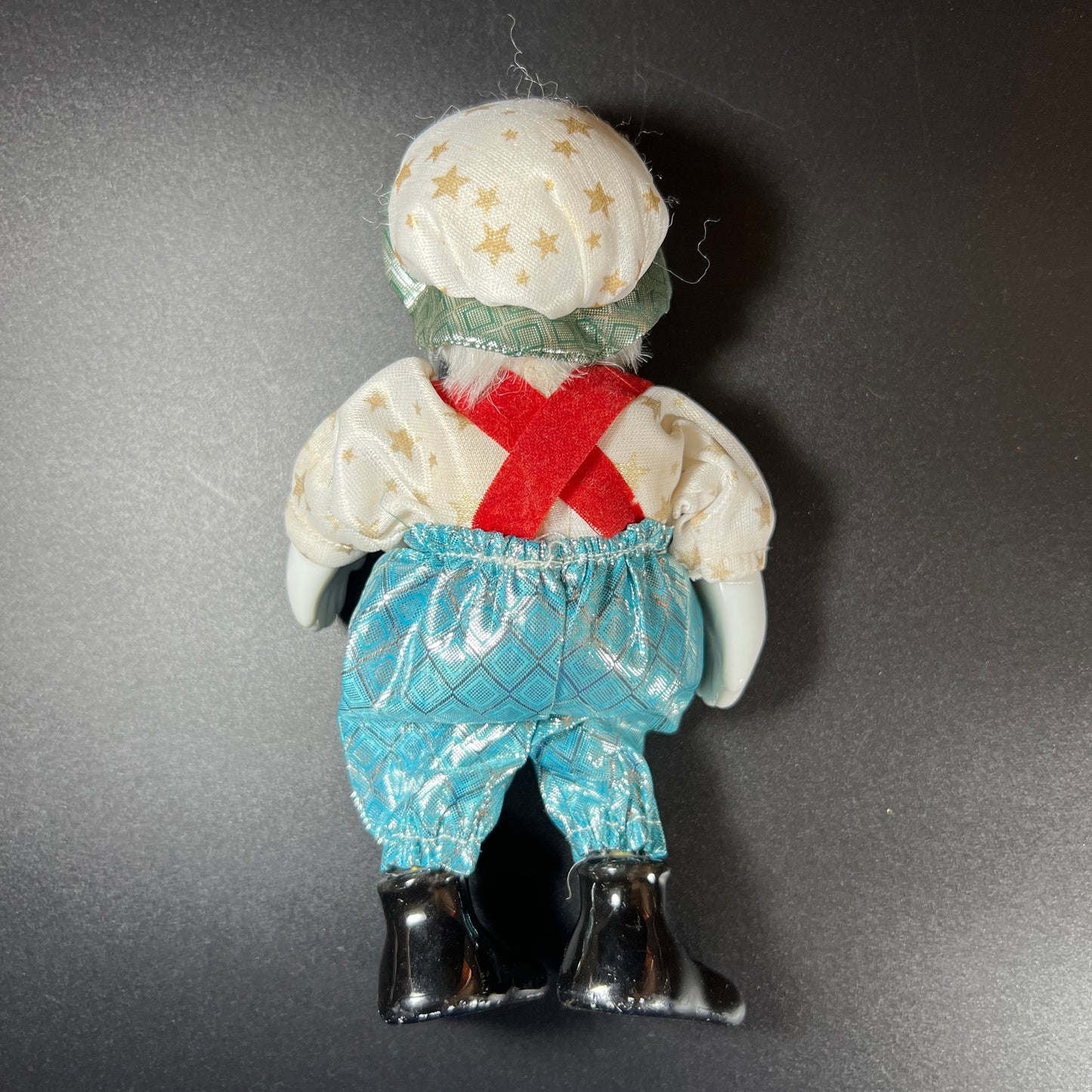 Whimsical Set of 4 Vintage Clown Dolls – Porcelain Head, Hands & Feet