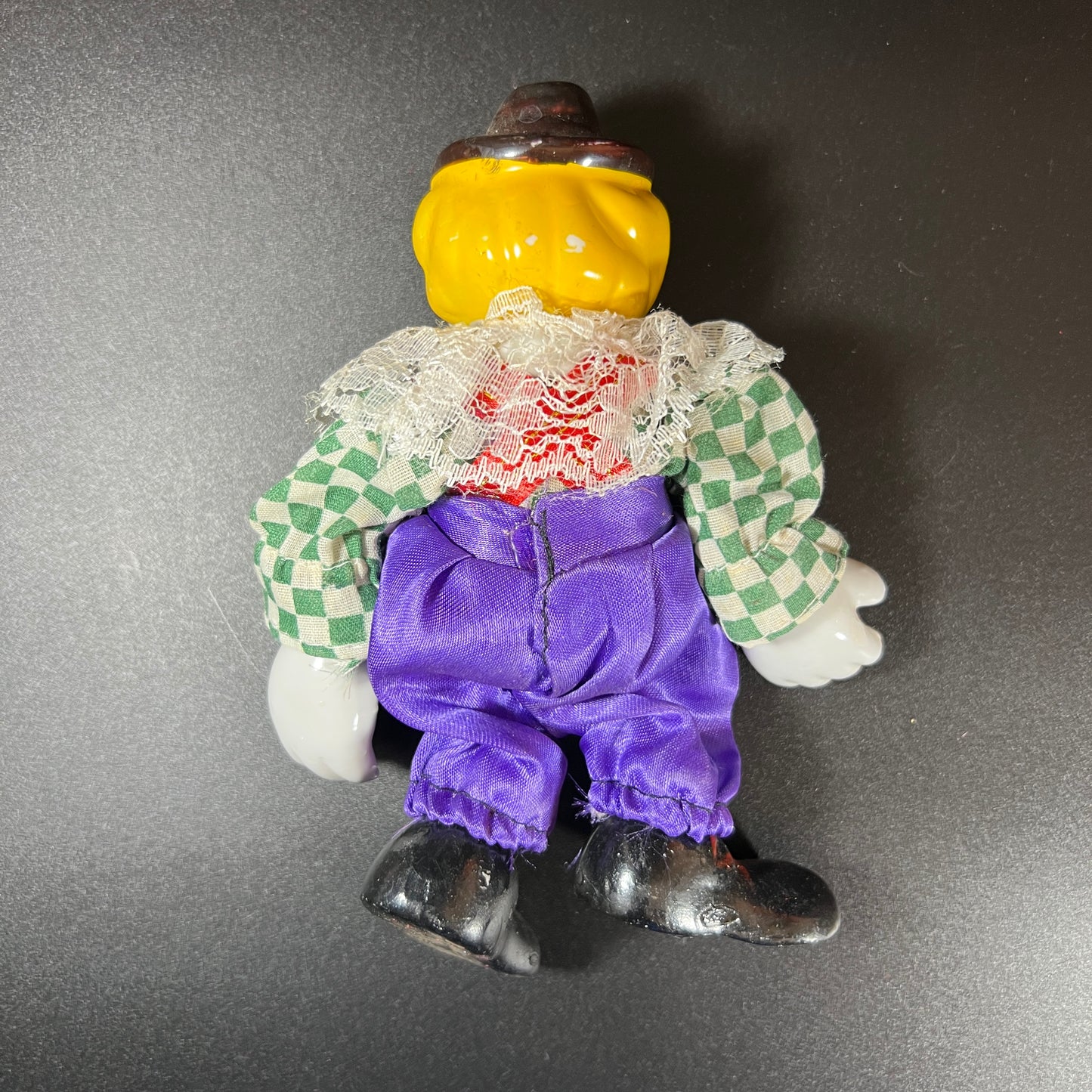 Whimsical Set of 4 Vintage Clown Dolls – Porcelain Head, Hands & Feet