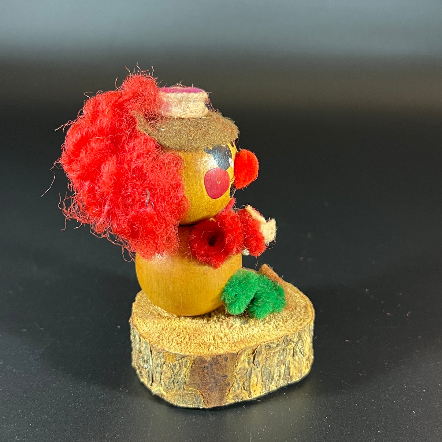Charming Vintage Set of 5 Handmade Clown Dolls – Unique One-of-a-Kind Collection